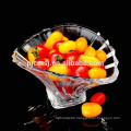 2015 Wholesale Fashion Crystal Dishware, Crystal Plate for Fruit ,shell shaped